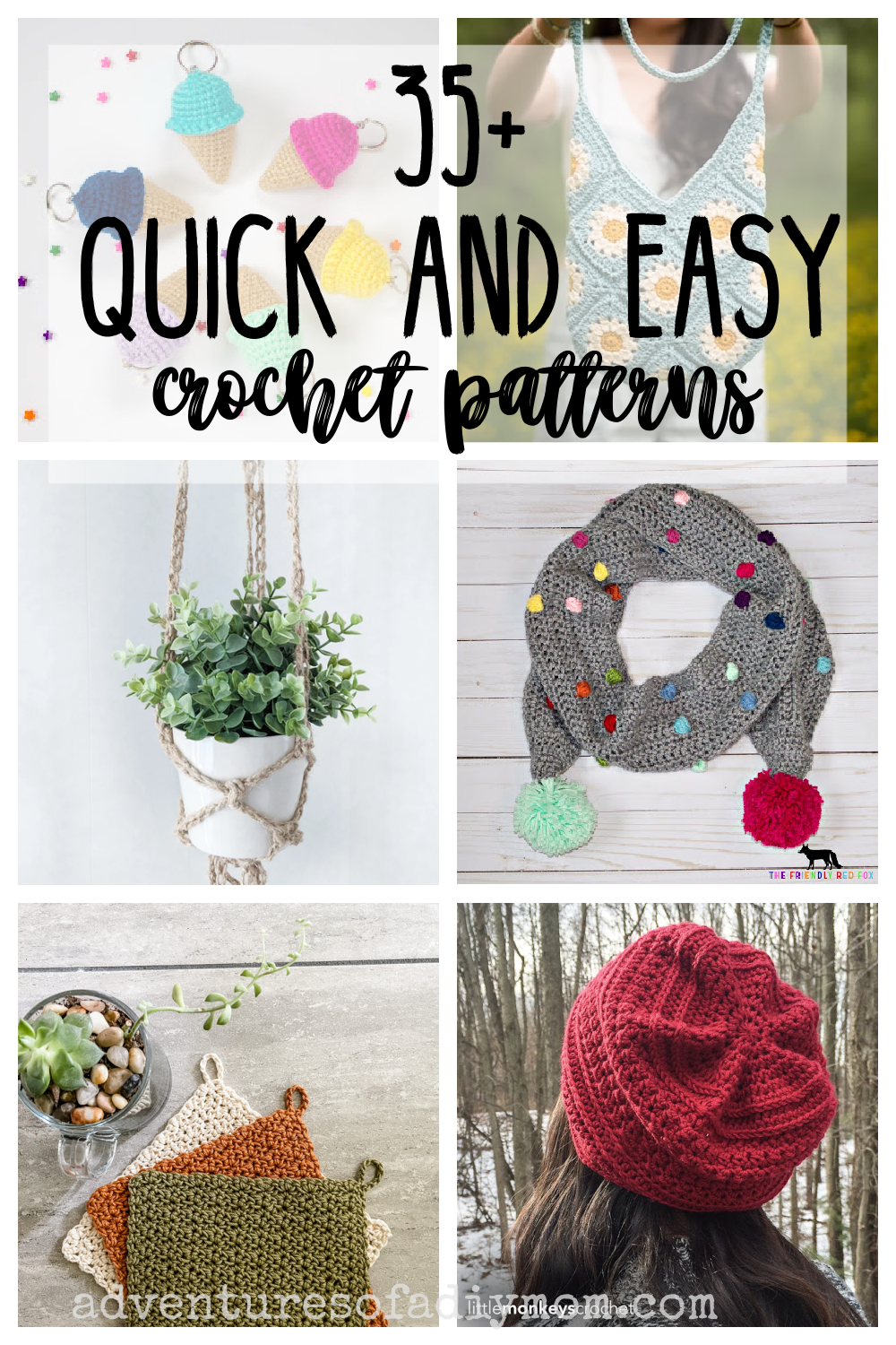 35+ Quick and Easy Crochet Projects - Adventures of a DIY Mom