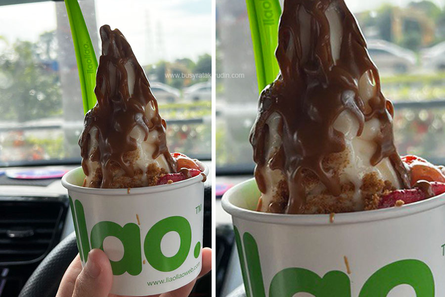 llaollao aman central,  Aiskrim Yogurt llaollao,