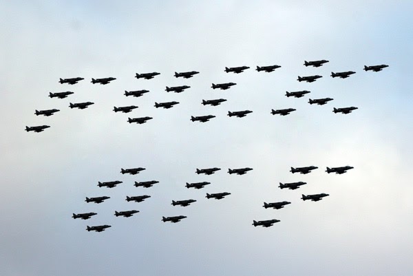 Harriers Final Flypast. Harrier Final Fly Past