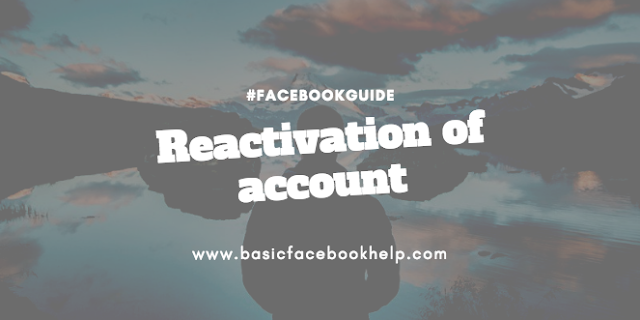 Reactivation of account