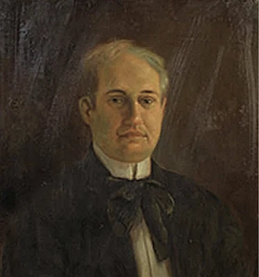 Self portrait, a painting by Luis Desangles