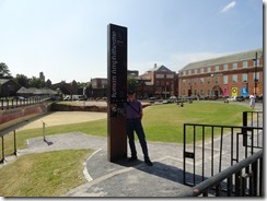 Edward at the Roman Amphitheatre in Chester, England - Not in Rome
