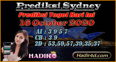 PREDIKSI TOGEL SYDNEY 16 OCTOBER 2020