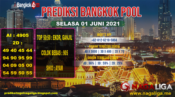 PREDIKSI BANGKOK  SELASA 01 JUNI 2021