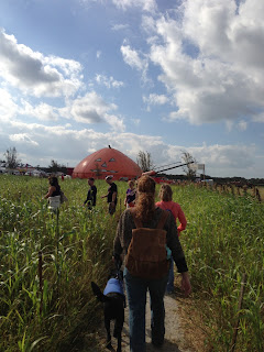 As we walked to the South you could see the Great Pumpkin Tent in the distance.