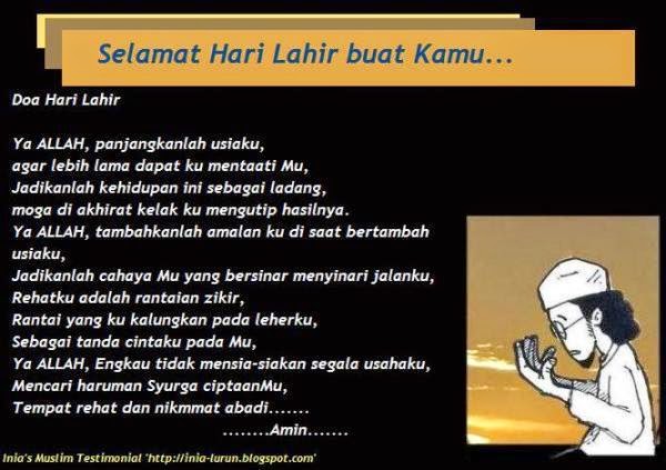 Doa Buat Sahabat Sempena Hari Lahir