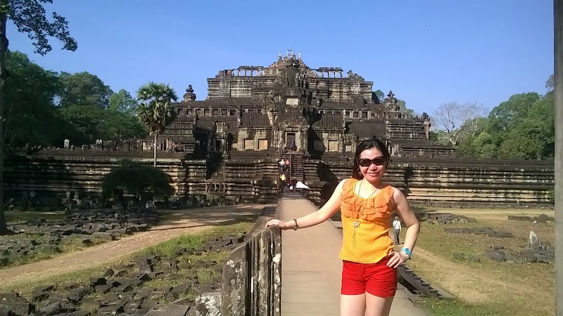 Visiting Angkor Park At Sunrise