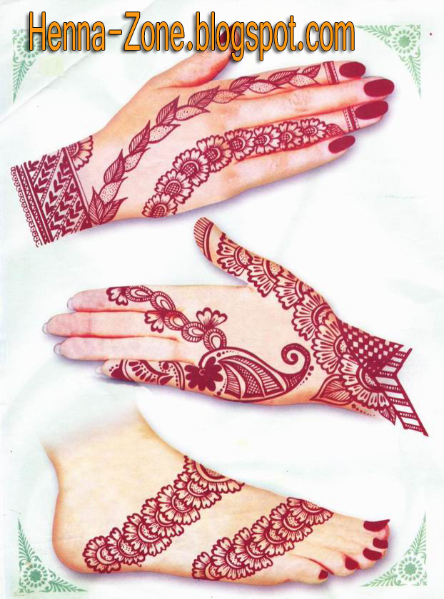 Simple Indianstyle henna tattoo design Indian style henna tattoo design