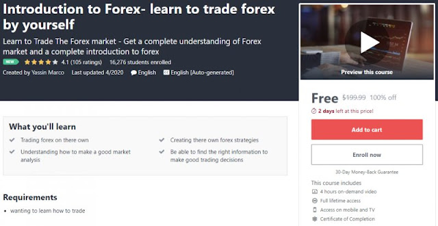 [100% Off] Introduction to Forex- learn to trade forex by yourself| Worth 199,99$