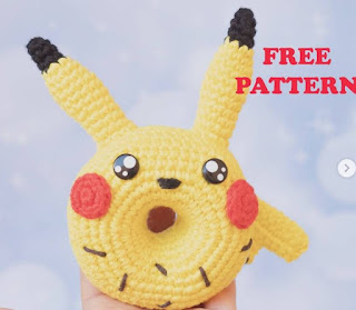 PATRON GRATIS DONUT PIKACHU AMIGURUMI 67585