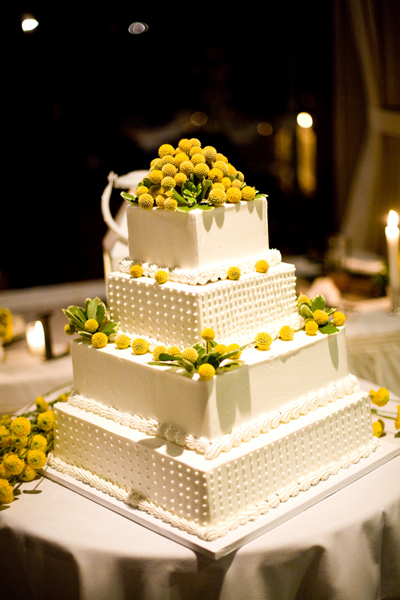 wedding cakes with blue and