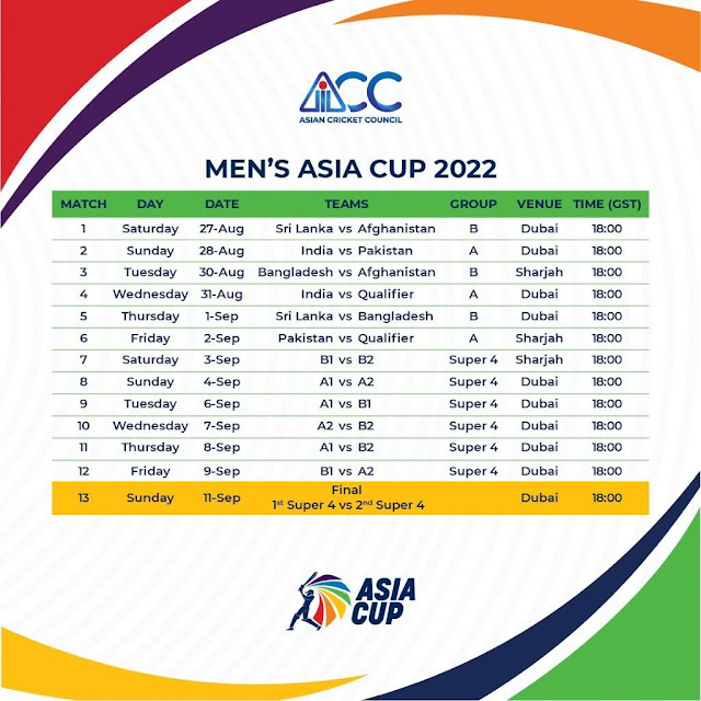 Asia Cup 2022 Match Live T20