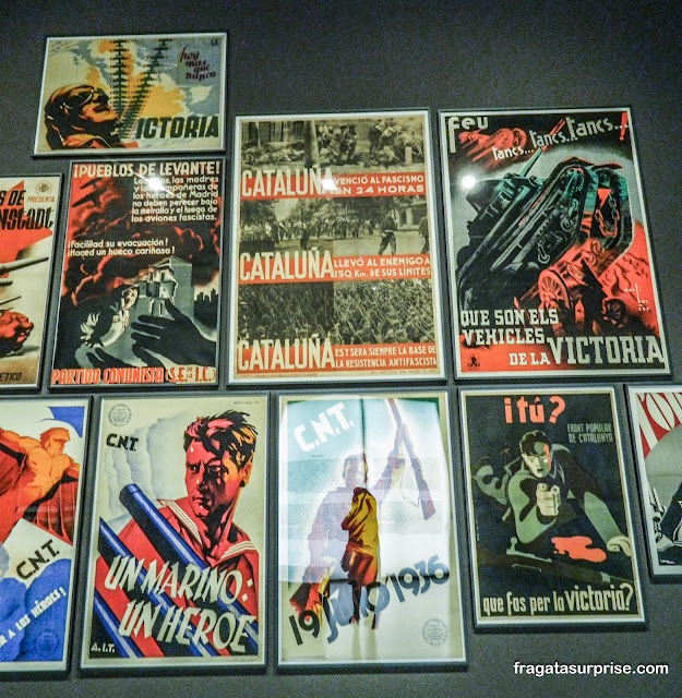 Cartazes republicanos da época da Guerra Civil Espanhola,  Museu Nacional de Arte da Catalunha, Barcelona