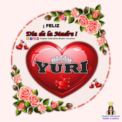 Nombre Yuri - Cartelito por el Día de la Madre