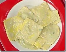 Ravioli di magro con salsa al gorgonzola