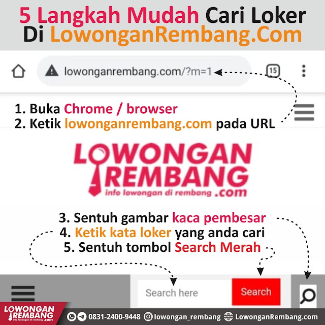 5 Langkah Mudah Cari Loker di Lowongan Rembang Dot Com