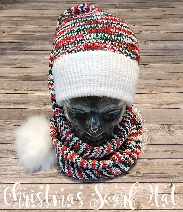 Christmas Scarf Hat - Sew Crafty Crochet