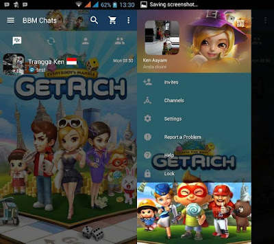 BBM MOD Tema Get Rich v3.0.0.18 Apk Terbaru