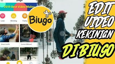 Aplikasi Biugo edit video supaya menjadikan video lebih keren