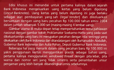  Bank Indonesia mengeluarkan secara lengkap cuilan gres dari nominal terkecil sampai terb 2000 - 2008