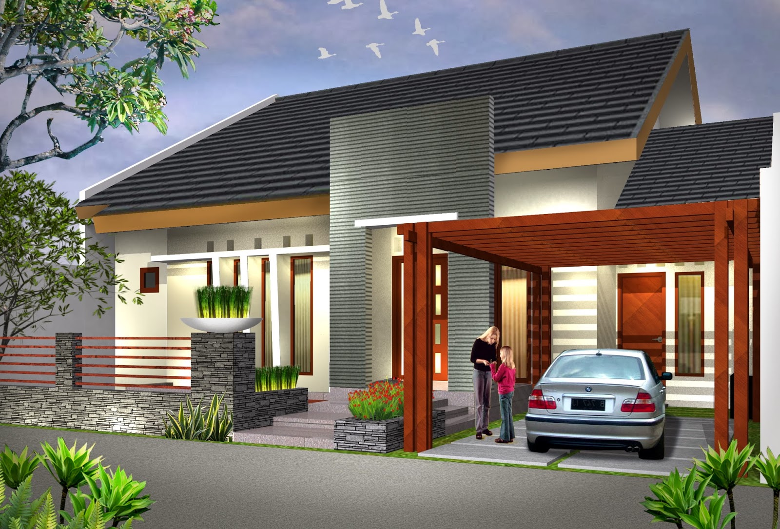 Contoh Bentuk Rumah Modern Terbaru 2015 Gambar Rumah Desain