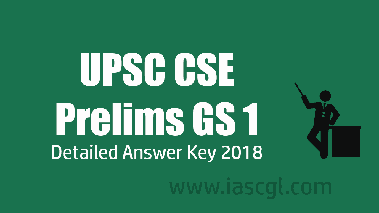 UPSC CSE GS 1 Answer Key