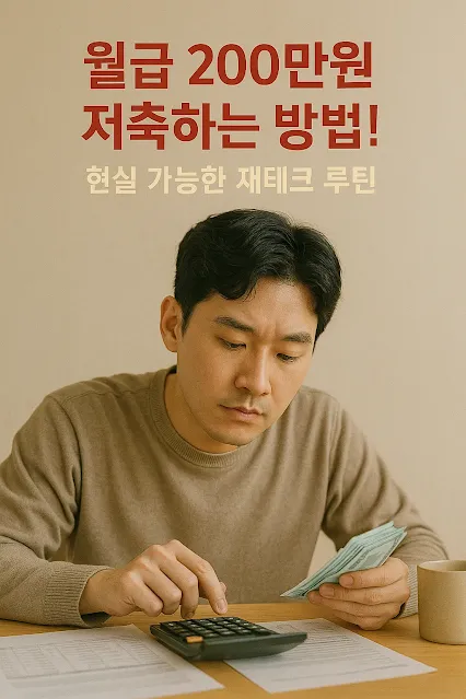 월급 200만원 저축하는 방법!