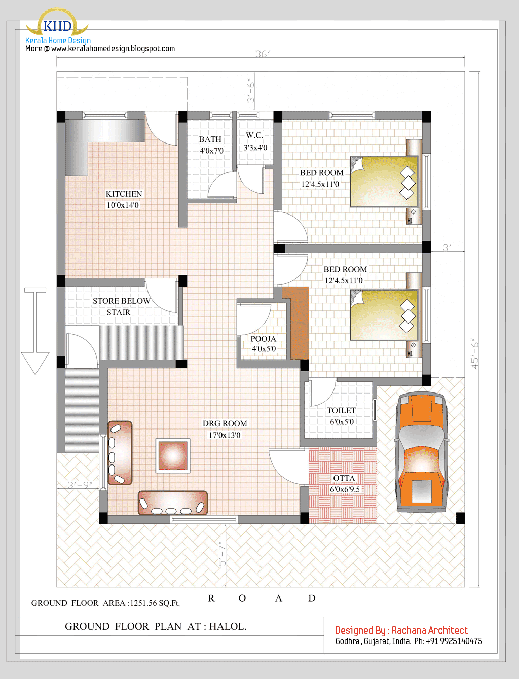 Kerala home  design and floor plans  Duplex House  Plan  and 