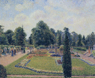 Kew Gardens - Path between the Pond and the Palm House, 1892