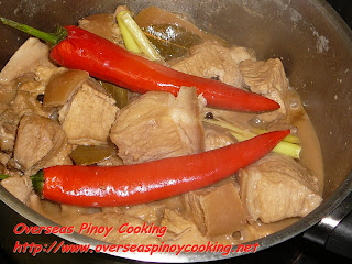 Pork Adobo in Coconut Milk - Cooking Procedure