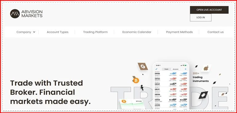Мошеннический проект abvisionmarkets.com – Отзывы, развод, обман! Компания Abvision Markets мошенники