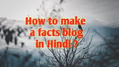 how to make a facts Blog in Hindi, Facts Blog