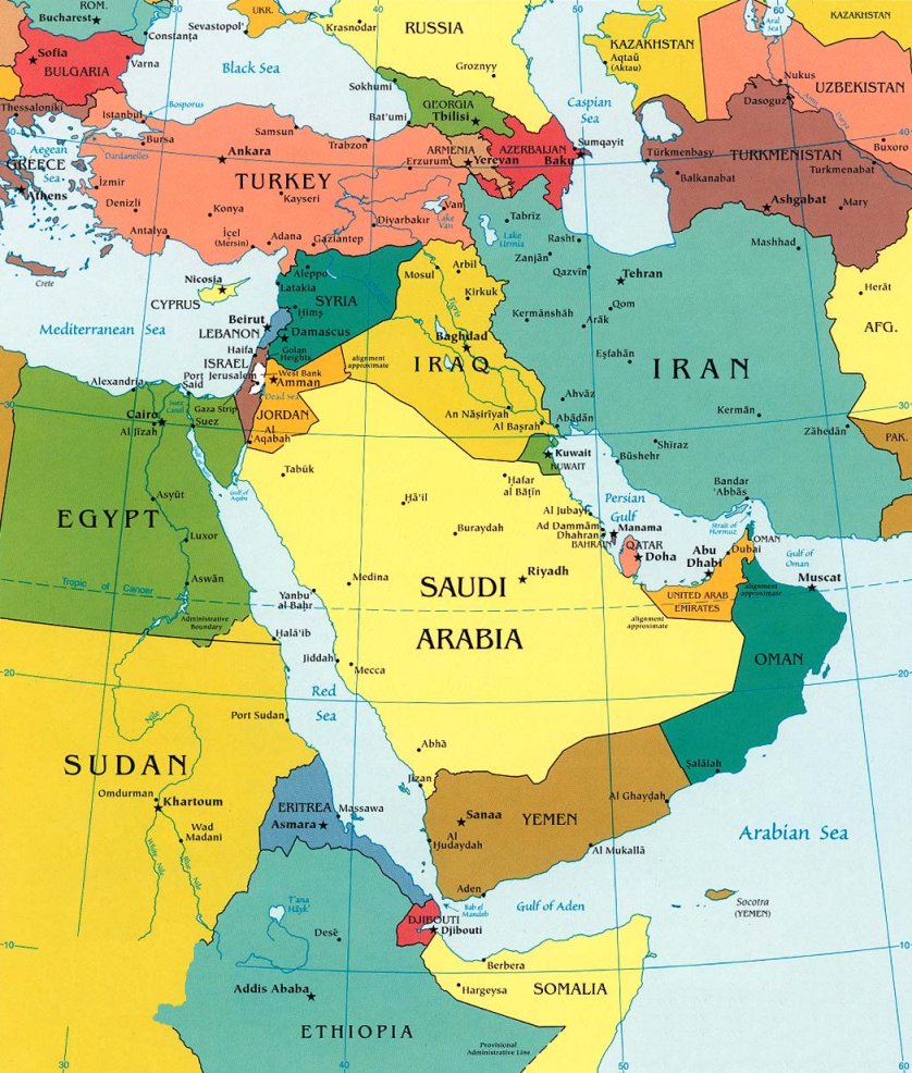 Lista de países do Oriente Médio por geografia e economia Wikipedia