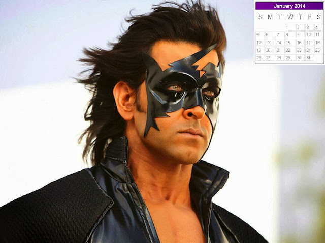 Hrithik Roshan Calendar 2014