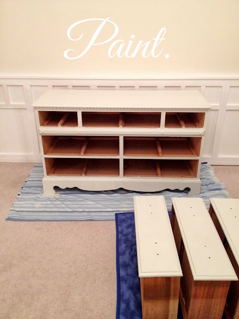 Last yr some friends gave us a laid upward of quondam dressers earlier they moved to the beach DIY  How To Paint Furniture: why it's easier than y'all think!