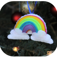 rainbow ornament