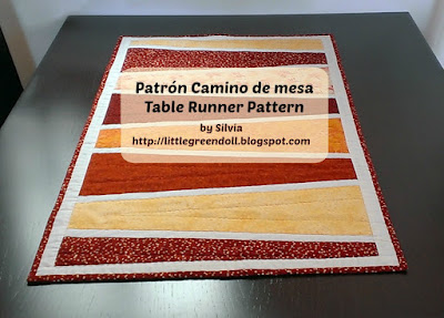 Camino de mesa patrón Table Runner Pattern