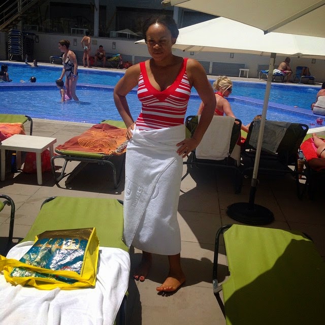 Actress Uchenna Nnanna on Vacation with Her Hubby in Spain 