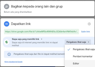 Cara Upload File di Google Drive Agar Bisa di Share / Download