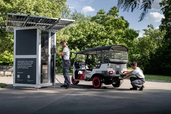 Rickshaws elétricos usam baterias de Audi e tron na Índia