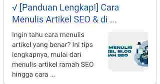 Contoh hasil pencarian google