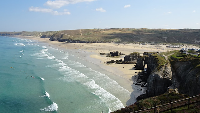 Perranporth on the South West Coast Path taken on my Land's End to John O'Groats walk 2018