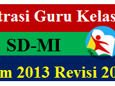 Administrasi Guru Kelas 3 SD-MI Kurikulum 2013 Terkini