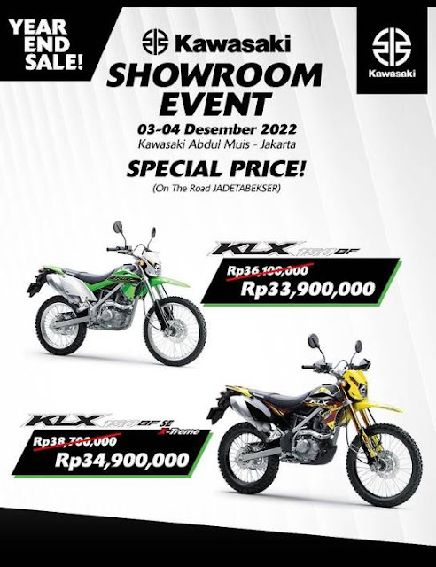 Promo Kawasaki 3-4 Desember 2022, Showroom Event “End Year Sale”