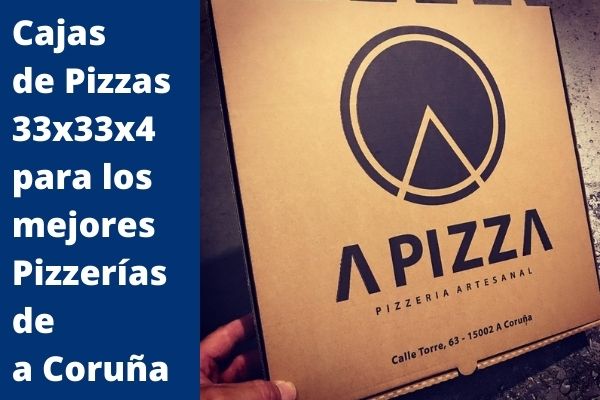 cajas de pizzas 33x33x4