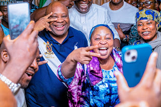 Ademola Adeleke celebrates victory over the ruling All Progressives Congress (APC) and its candidate, Adegboyega Oyetola, at the Appeal Court in Abuja, retains his election as the Executive Governor of Osun State