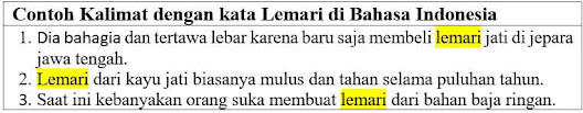 23 Contoh Kalimat Lemari di Bahasa Indonesia dan Pengertiannya