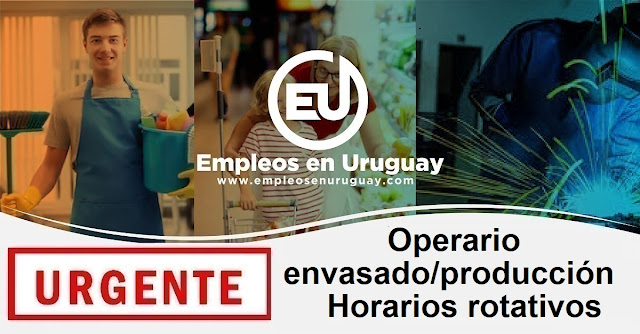 URGENTE Operario envasado/producción - Horarios rotativos