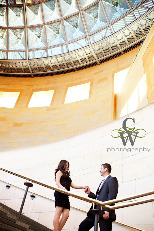 engagement portrait, Union Station los angeles