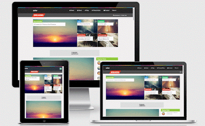 Solar Responsive Magazine Blogger Template